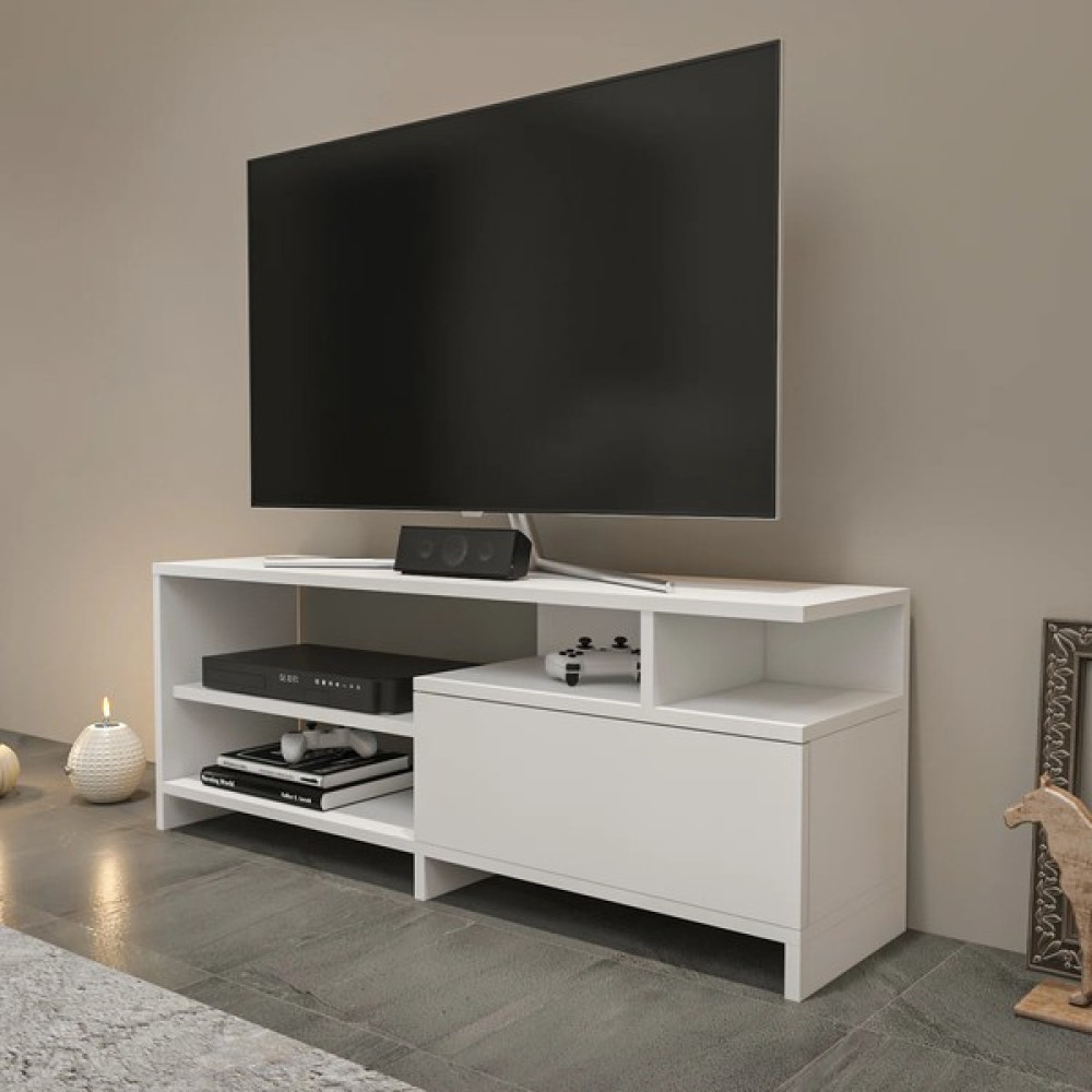 Aden Home Beyaz Tv Ünitesi, Mdf Tv Ünitesi, Kapaklı Tv Ünitesi, Beyaz Mdf Tv Ünitesi Konsol, TVU53 Tv Ünitesi / Sehpası Fiyatı