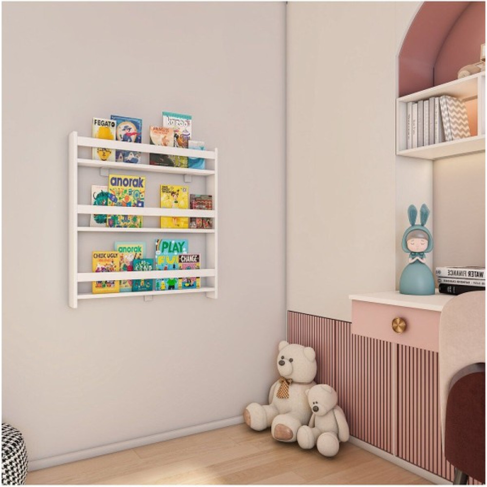 Aden Home Çocuk Odası Duvar Rafı, Çocuk Odası Eğitici Kitaplık, Beyaz Montessori Kitaplık, Çocuk Kitaplık Oto Boyaları Fiyatı