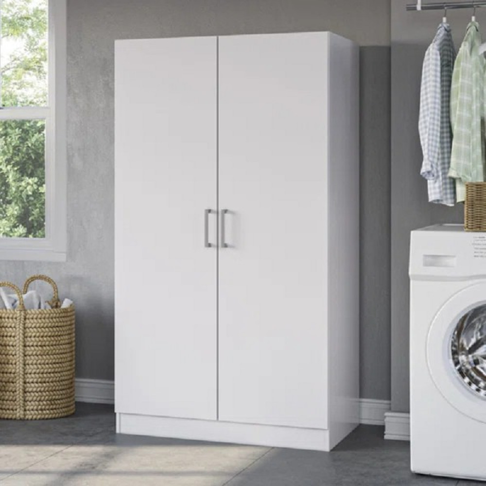 Aden Home Çok Amaçlı Dolap, Mutfak Dolabı, Banyo Dolabı, Kiler Erzak Dolabı, Beyaz Mdf, MDLP17 Gardrop & Dolap Fiyatı