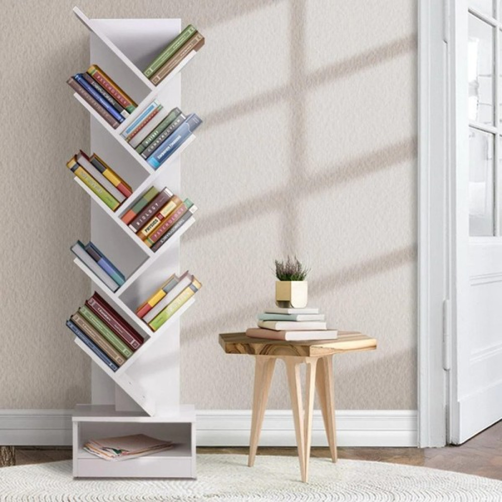 Aden Home Kitaplık, Beyaz Dekoratif Kitaplık, Raflı Kitaplık, Çok Amaçlı Raf Mdf, MKTP15 - 1 Kitaplık Fiyatı