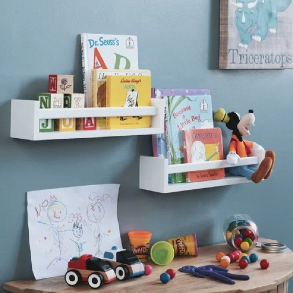 Aden Home Montessori 2'li Dekoratif Duvar Rafı, Çocuk Bebek Odası Kitap Rafı, Mdf - M-DR11 Kitaplık - Duvar Rafı & CD / DVD Rafı Fiyatı