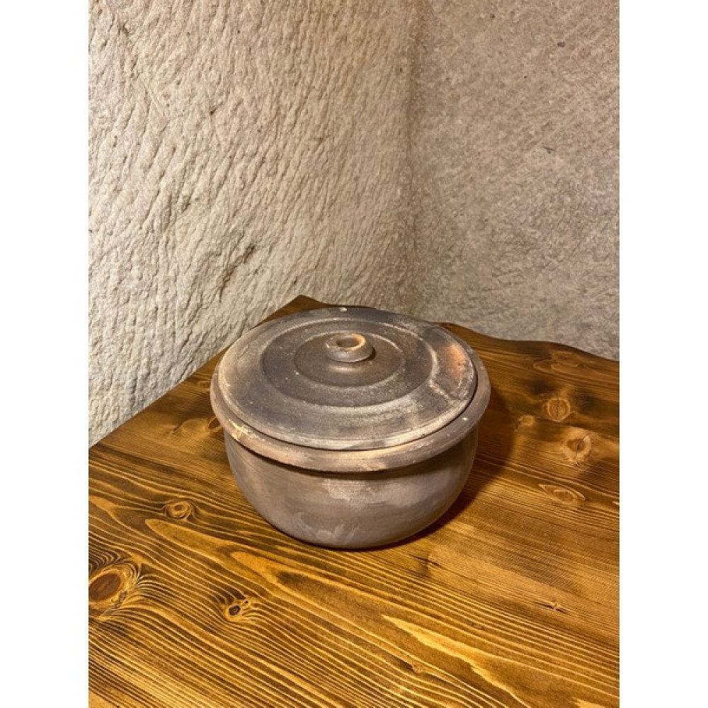 AdenArt Büyük Boy Toprak Kapaklı Güveç Tencere %100 Pişmiş Toprak 28 cm Tepsiler / Fırın Kapları Fiyatı