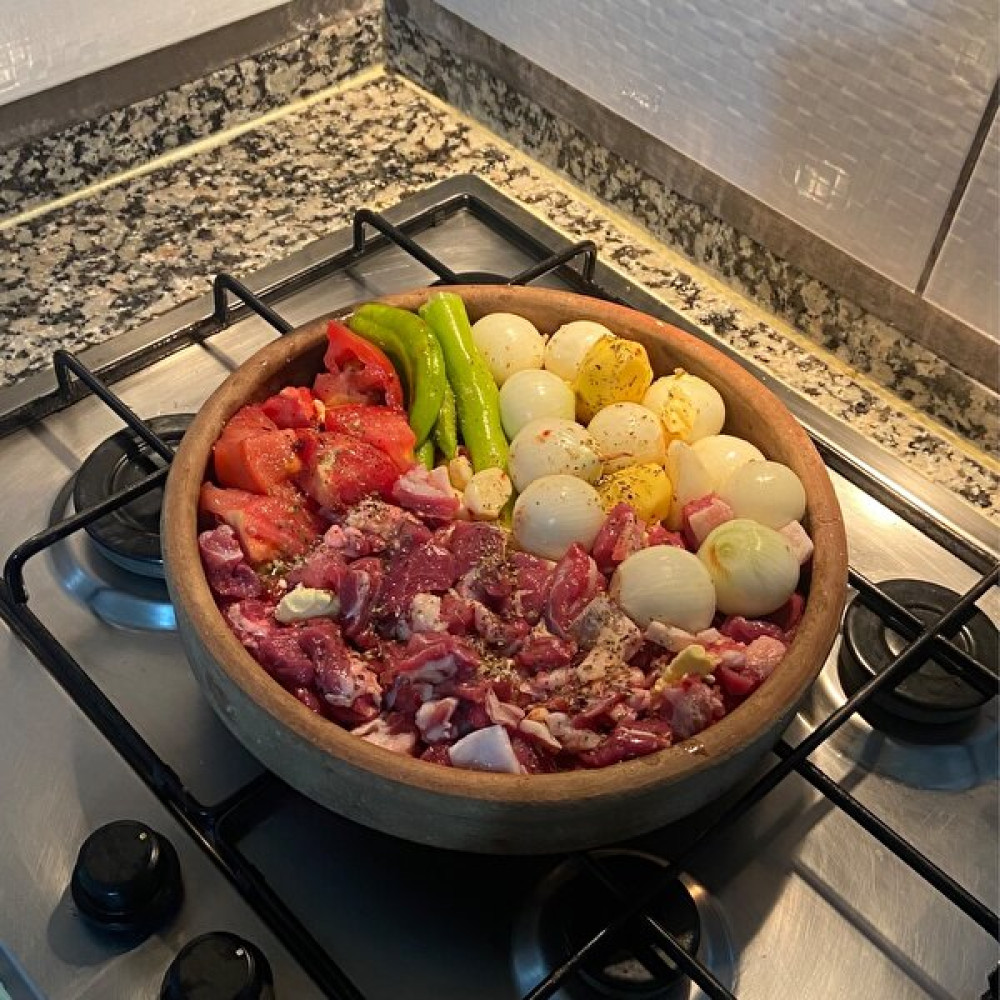 AdenArt Toprak Güveç-Fırın Kabı- Fırın Tepsisi 30 cm 2-3 Kişilik Tepsiler / Fırın Kapları Fiyatı