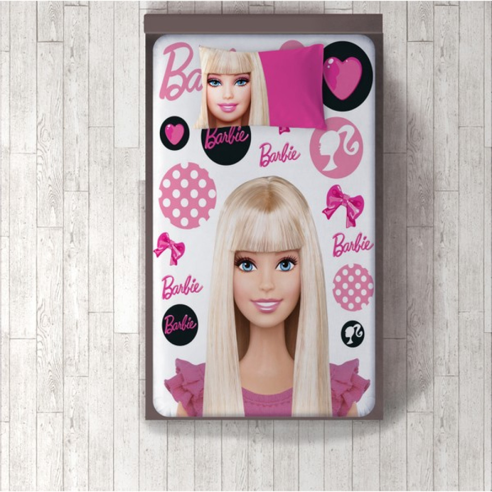 Adenka Home Barbie Desen Kadife Dekoratif Yatak Örtüsü Seti - 140 x 220 cm - Renkli Yatak Örtüsü Fiyatı