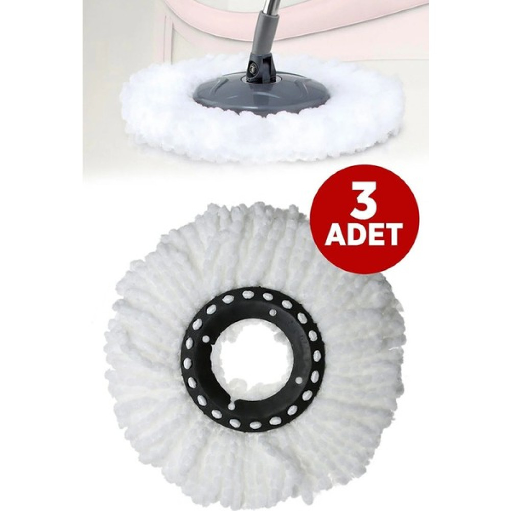 Adessa Paspas Yedeği Mikrofiber Mop Vilada Ucu 3 Adet Temizlik Malzemeleri Fiyatı