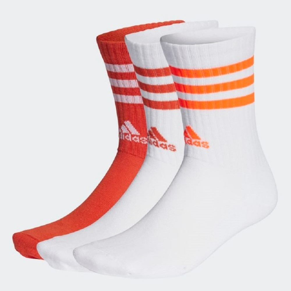 adidas 3 - Stripes Cushioned Crew Unisex 3'lü Çorap Çorap (Outdoor) Fiyatı