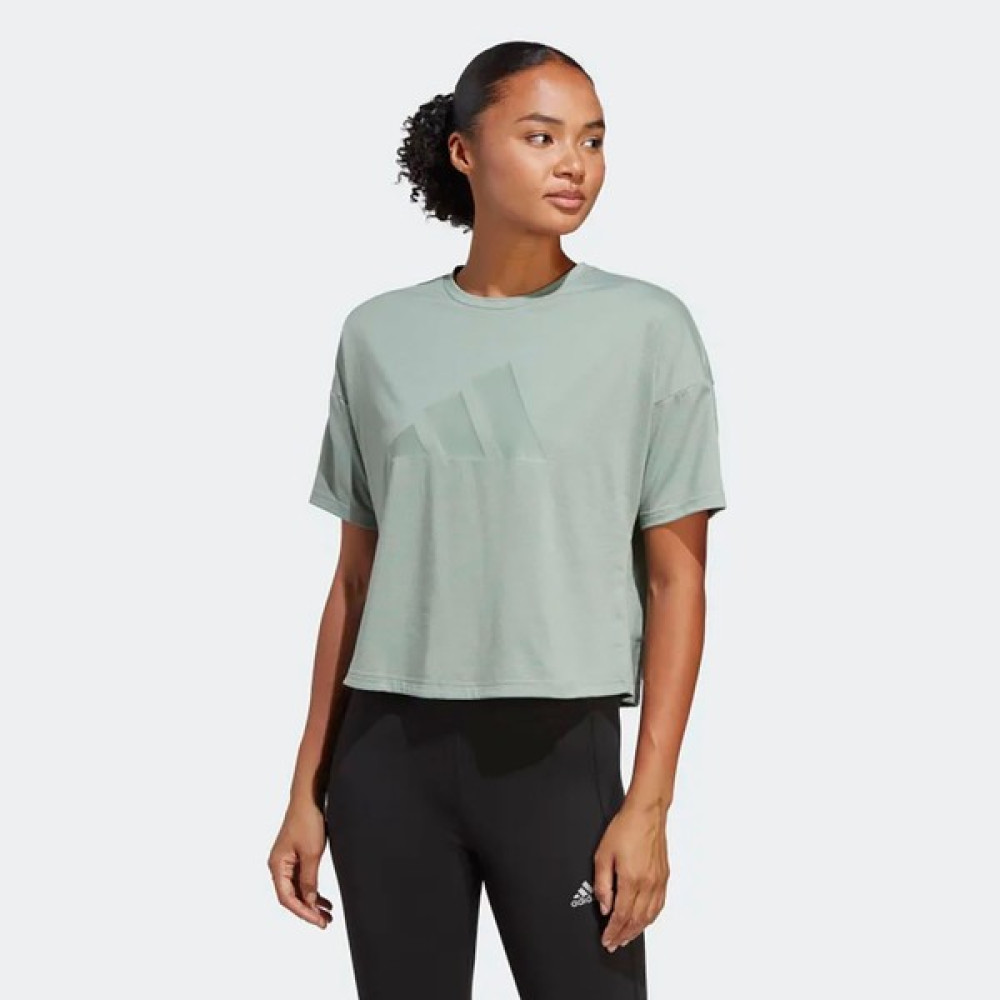 adidas Kadın Günlük T-Shirt W I 3 Bar Tee 2 HS2347 T-Shirt & Sweatshirt (Outdoor) Fiyatı