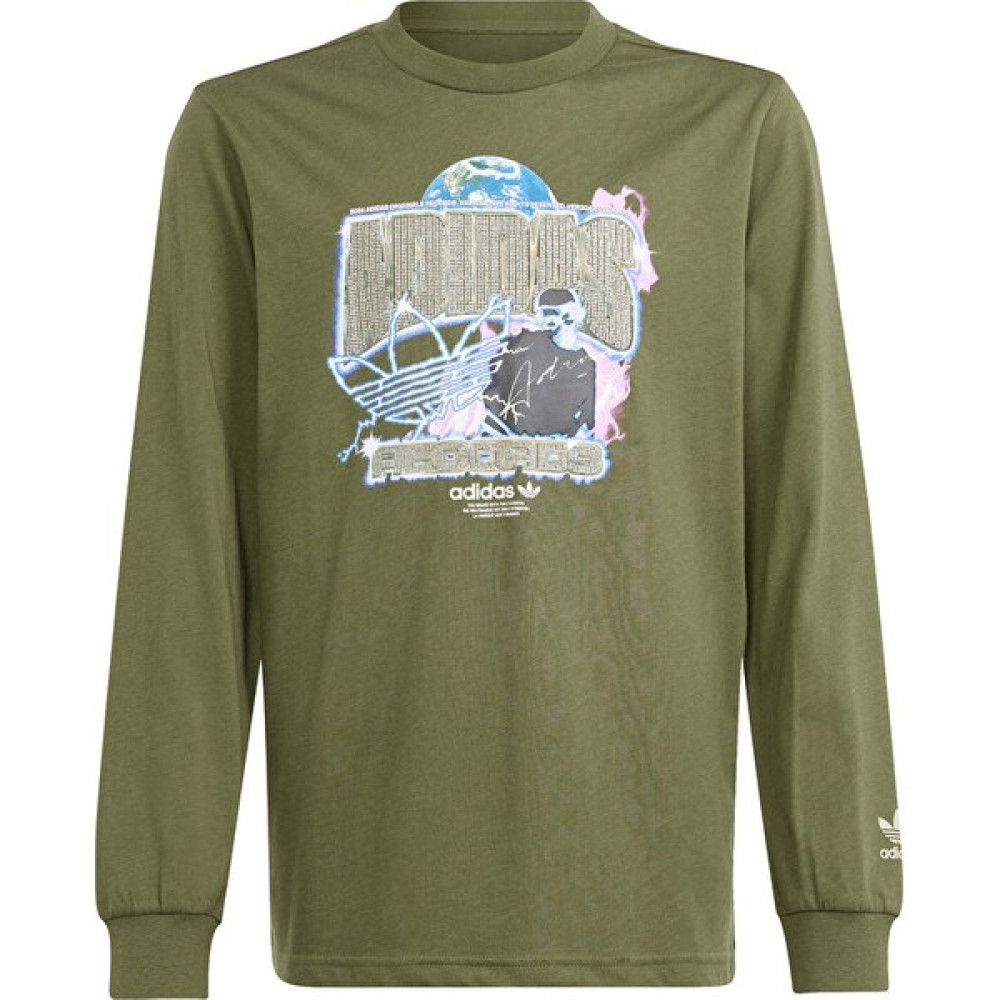 Adidas Longsleeve Çocuk Günlük Tişört IR9772 Haki T-Shirt & Sweatshirt (Outdoor) Fiyatı