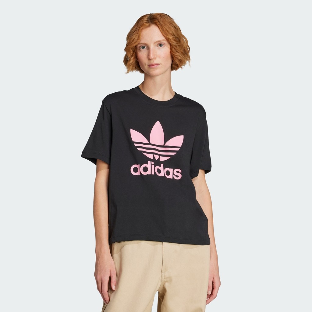 Adidas Originals JV7188 Adicolor Trefoil Boxy Tee T-Shirt & Sweatshirt (Outdoor) Fiyatı