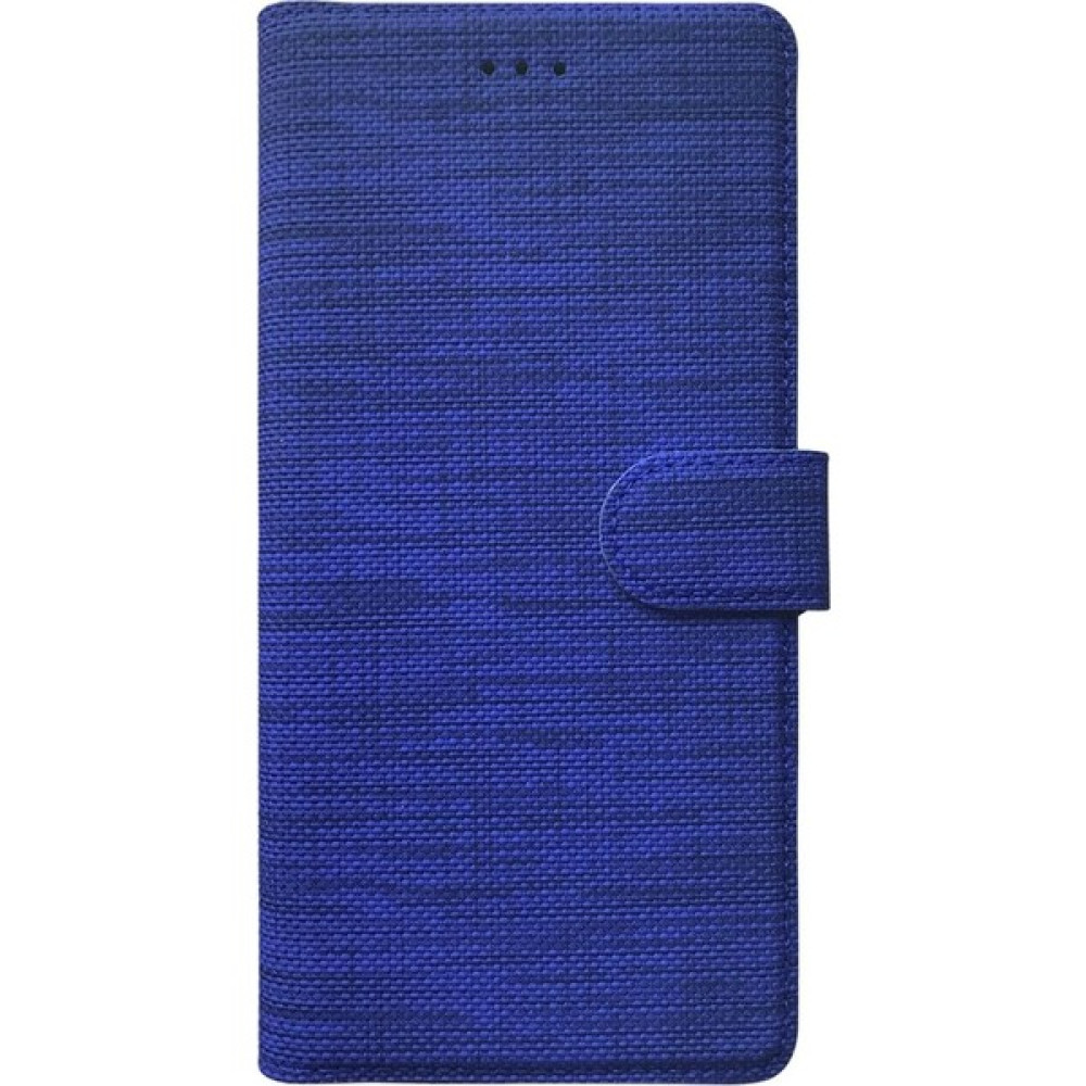 Adige Huawei P30 Lite Kılıf Cüzdan Kapaklı Kartlıklı Kumaş - Lacivert Cep Telefonu Kılıfı Fiyatı