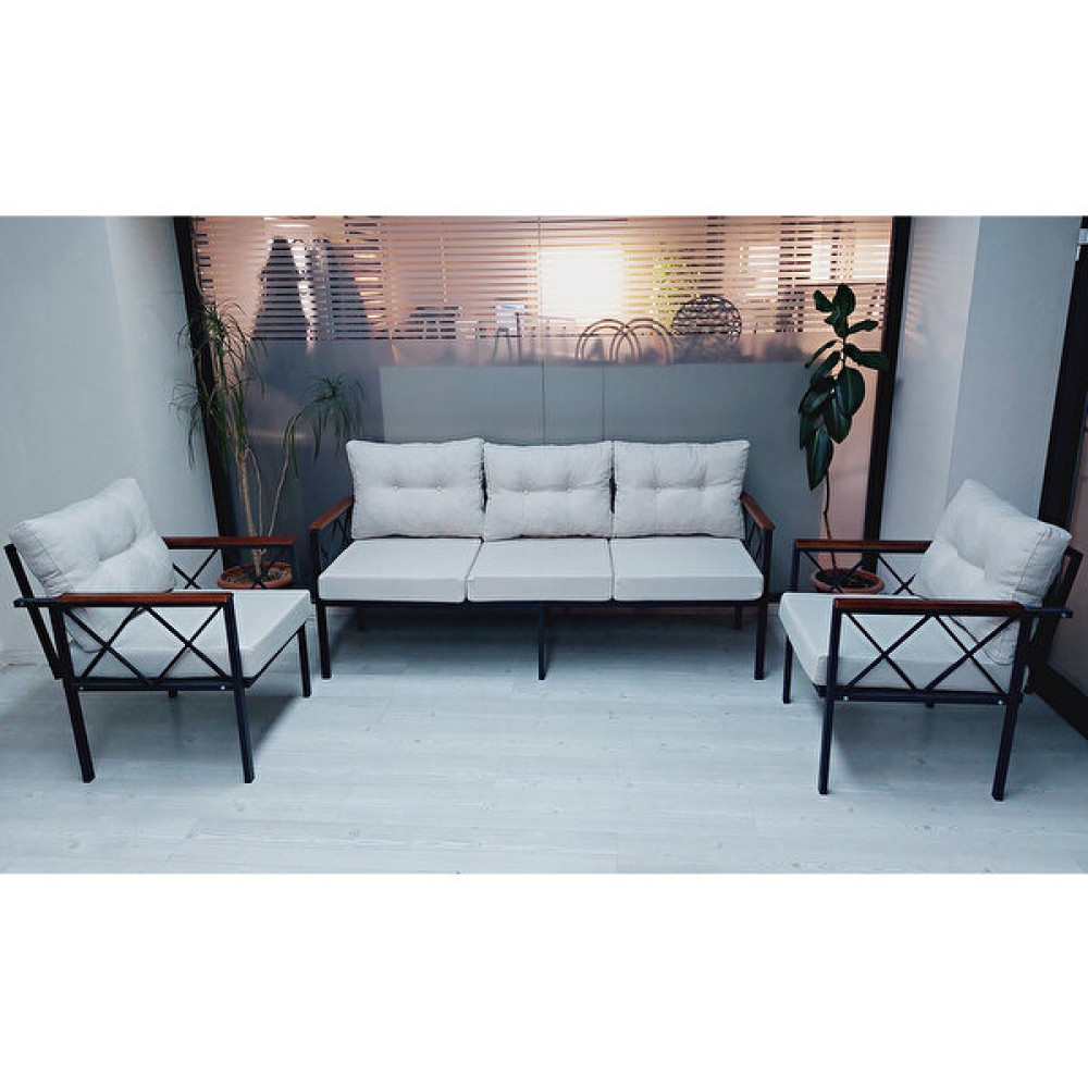 Adım Shops 3+1+1 Balkon,bahçe, Çayseti Koltuk Takımı,oturma Grubu - Bej Bahçe Koltuğu Fiyatı