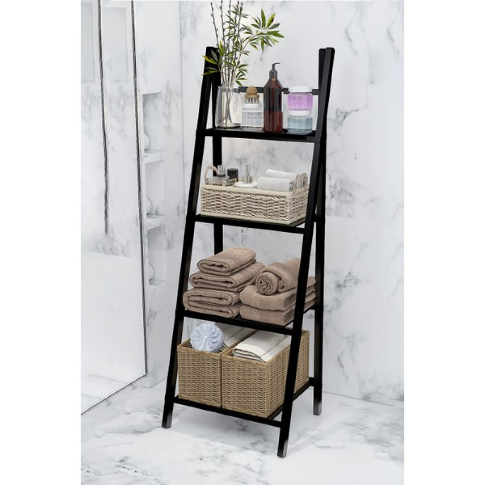 Adım Shops Metal Ayaklı, Mdf Raflı, Siyah Banyo Düzenleyici 140 x 44 x 40 cm Eşya Saklama / Düzenleme Fiyatı