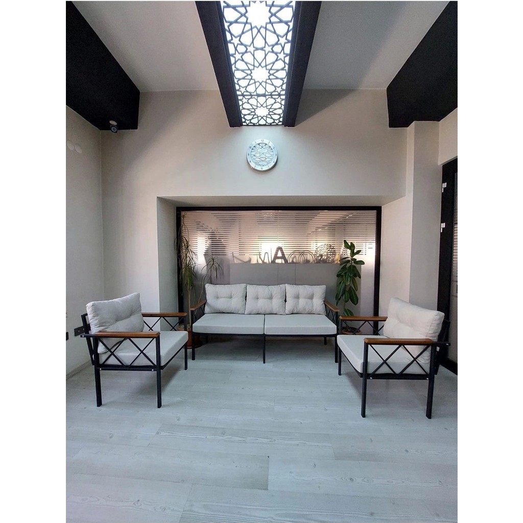 Adım Shops Safir 3 1 1 Bahçe,balkon,teras,cafe,çay Seti,oturma Grubu,koltuk Takımı, Ofis Koltuğu - Krem Koltuk Takımı / Seti Fiyatı