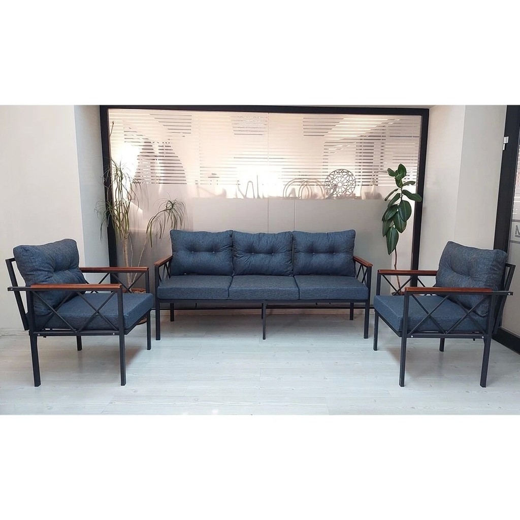 Adım Shops Safir 3 1 1 Bahçe,balkon,teras,cafe,çay Seti,oturma Grubu,koltuk Takımı,ofis Koltuk - Mavi Koltuk Takımı / Seti Fiyatı