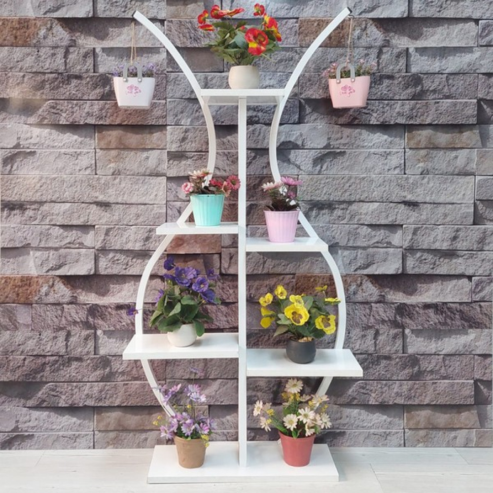 Adım Shops Tulip Flower-Çiçeklik-Saksılık Raf - Beyaz Saksı ve Aksesuarları Fiyatı