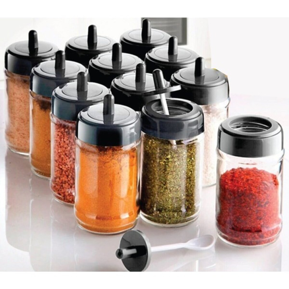 Adissa Adissa6 Adet Kapağı Kendinden Kaşıklı Baharatlık Seti 300 ml. Baharat Setleri & Baharatlıklar Fiyatı