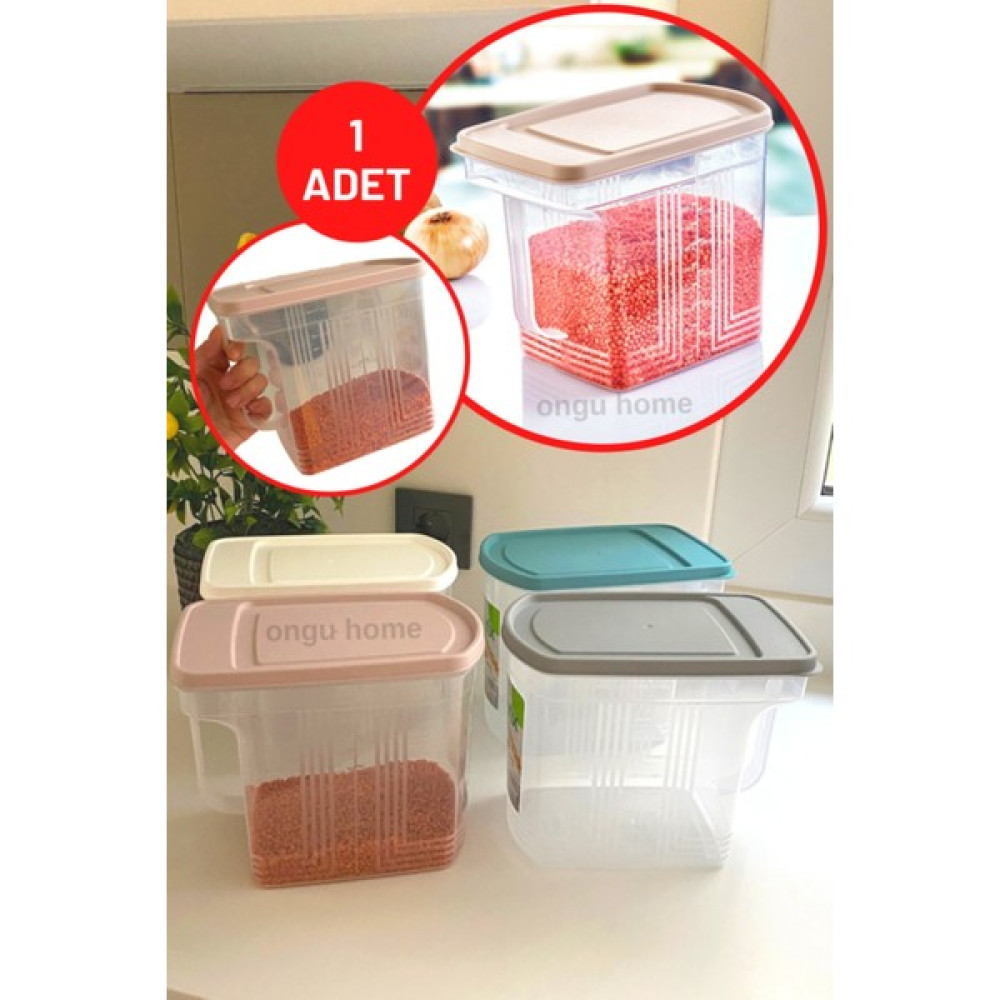 Adissa Saplı Erzak Kabı Matrix Bakliyat Kutusu Saklama Kabı 2,5 lt Saklama Kapları Fiyatı