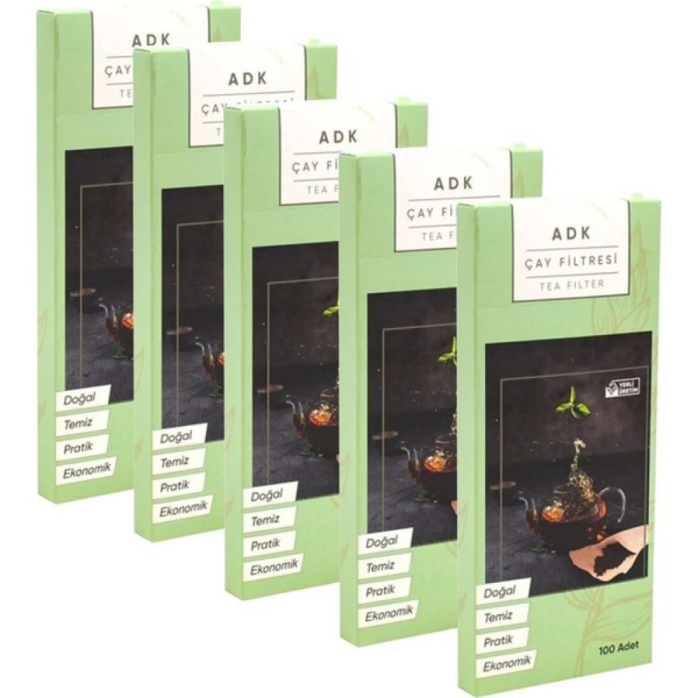 Adk 5 Paket 100 Lü Çay Filtresi Torbası Demlik Filtre Cın354-5 Çay / Çaydanlık Setleri Fiyatı
