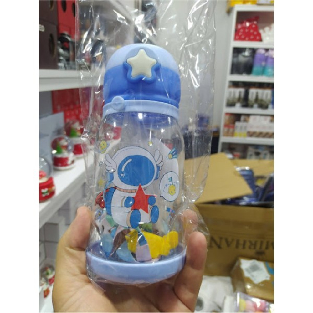 Adm Store Çocuk Okul Suluğu Su Matarası Bpa Içermez Astranot Tasarımlı Taşıma Pipetli Kayışlı Damlatmaz 500 ml Suluk Fiyatı