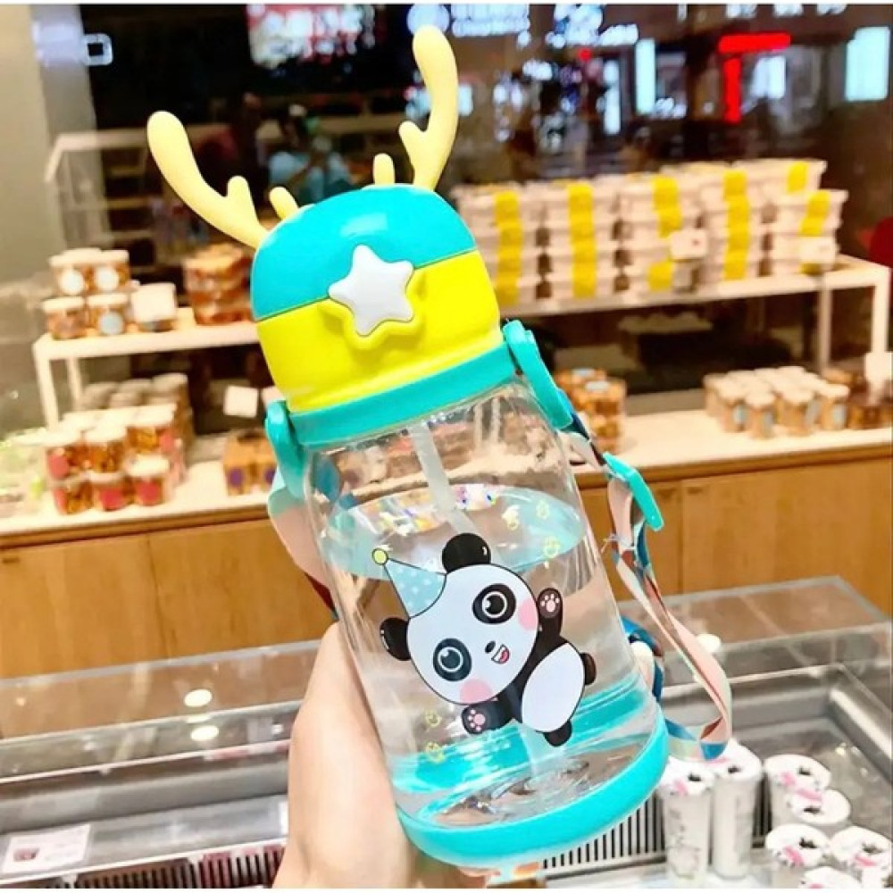 Adm Store Çocuk Okul Suluğu Su Matarası Bpa Içermez da Tasarımlı Taşıma Pipetli Kayışlı Damlatmaz 500 ml Suluk Fiyatı