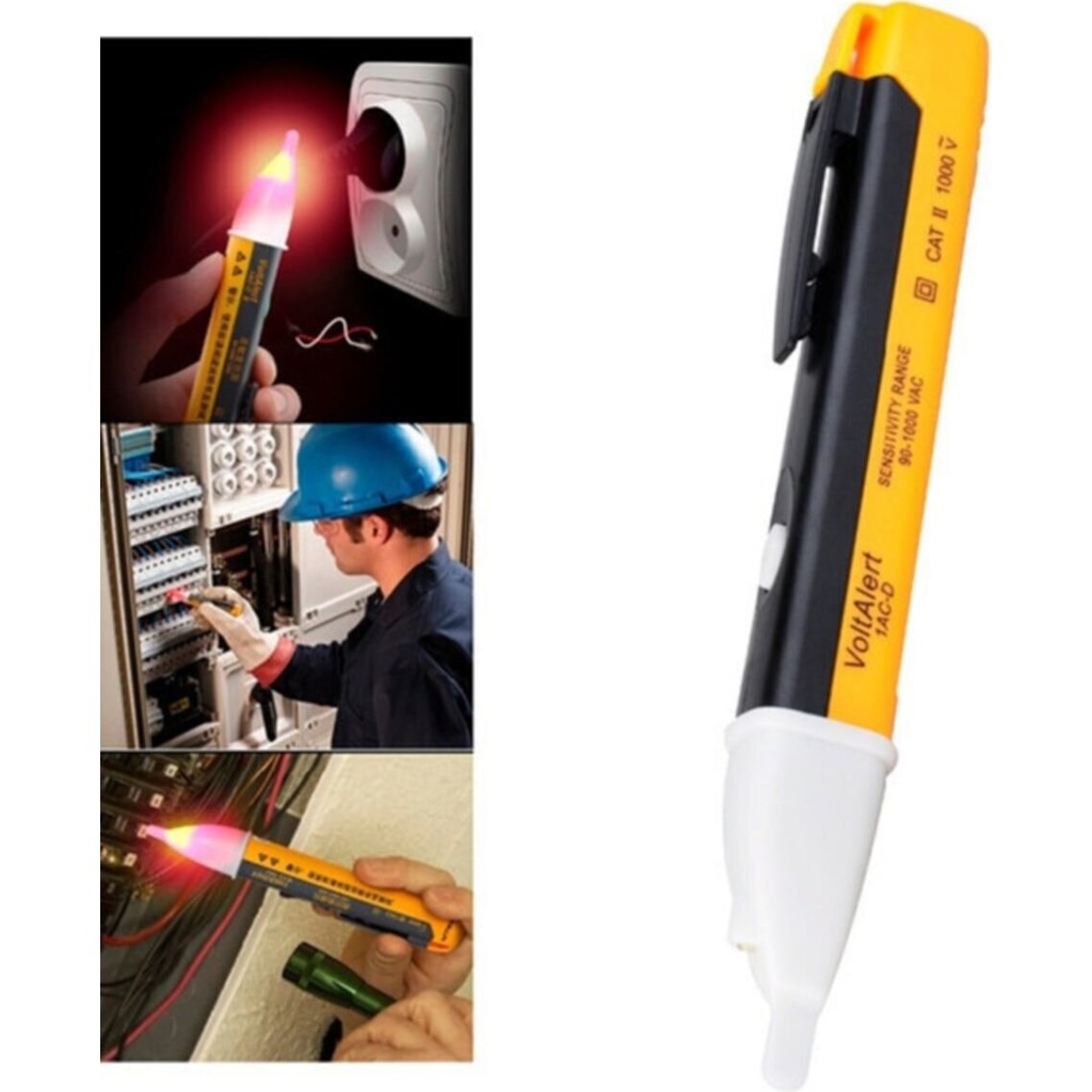 Adm Store Elektrik Kaçak Kablo Voltaj Faz Kontrol Kalemi Işıklı ve Sesli Temassız Dijital Kontrol Kalemi Cihazı Voltaj Dedektörü Kalem & Yazı Gereçleri Fiyatı
