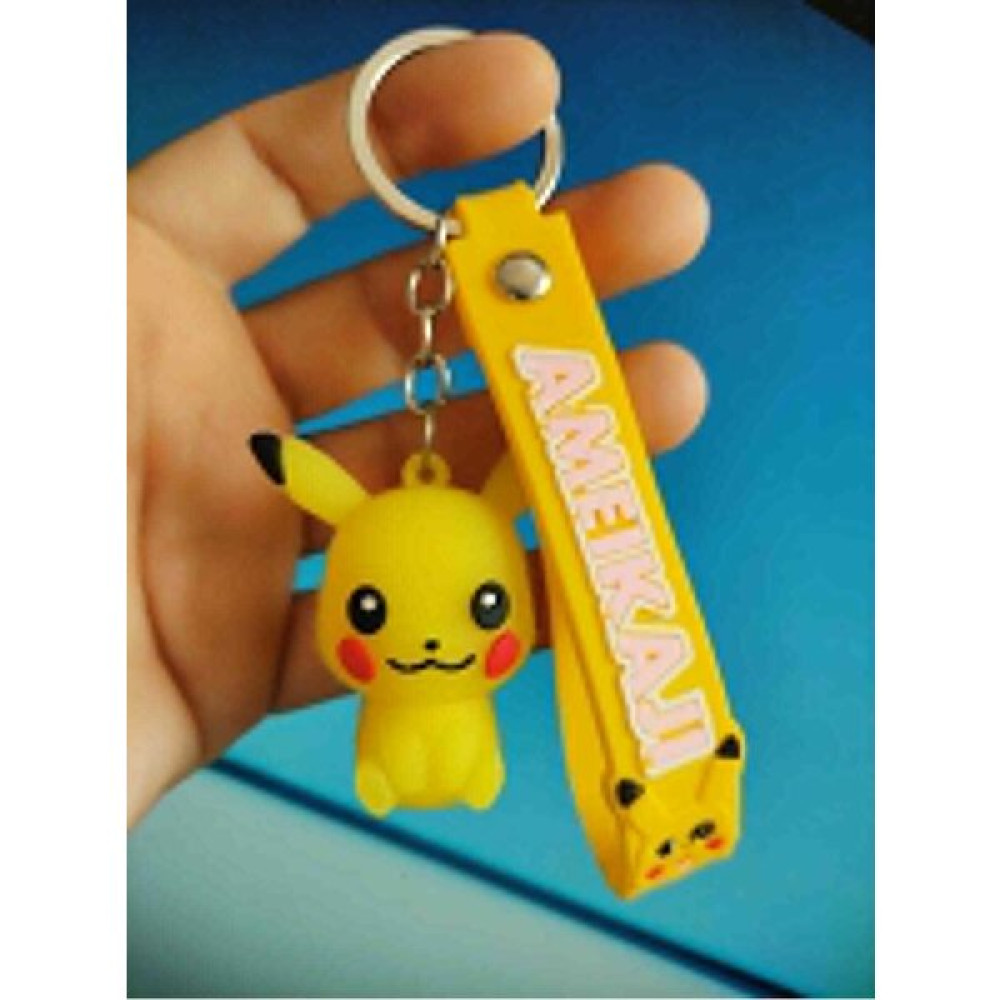 Admay Pokemon Pikachu Anahtarlık Pikachu Silikon Anahtarlık Sırt Çantası - Sarı Anahtarlık Fiyatı