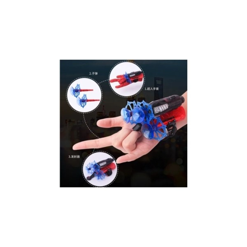 Admay Spiderman Ağ Fırlatan Ok Atan Eldiven ve Işıklı Örümcek Adam Maskesi Oyuncak Fiyatı