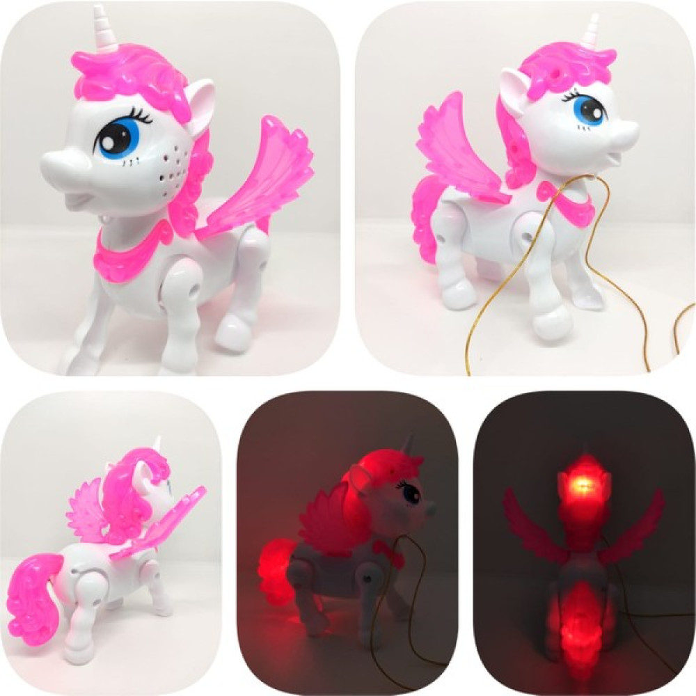 Admay Unicorn Sesli Ipli Işıklı Yürüyen Unicorn Oyuncak 18CM Oyuncak Fiyatı