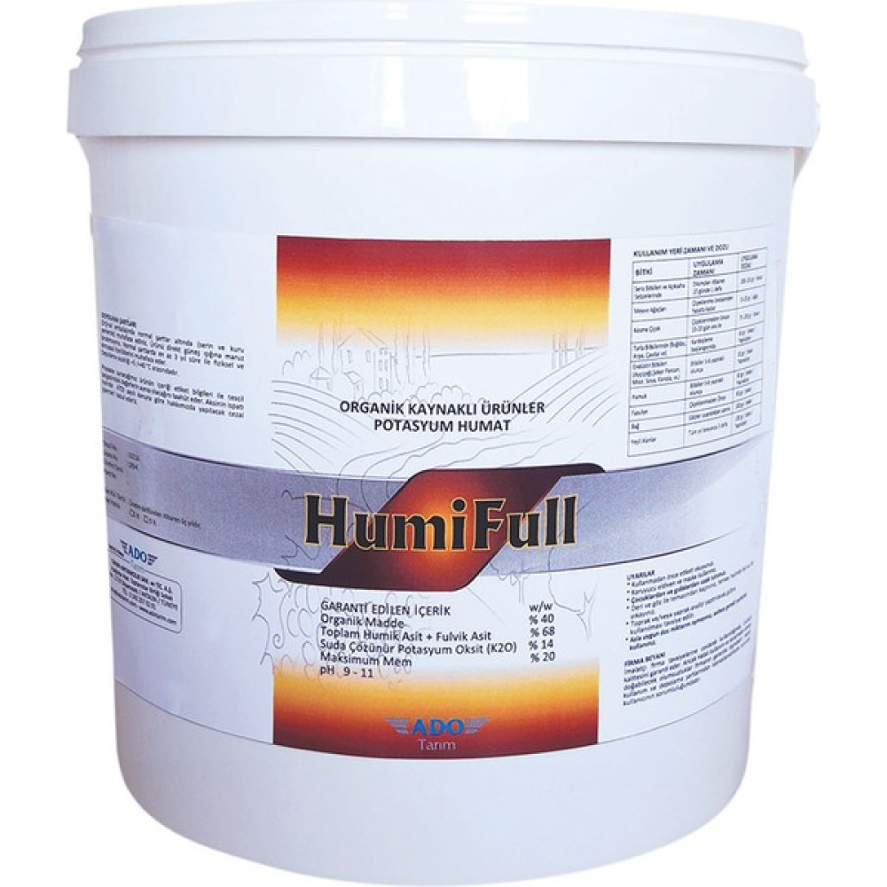 Ado HumiFull Organik Kaynaklı Ürünler Potasyum Humat 5 kg Gübre Fiyatı