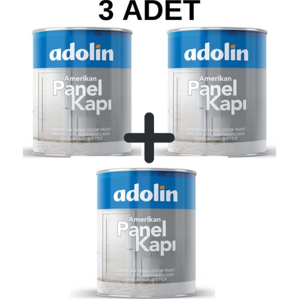 Adolin 3'lü Adolin Amerikan Panel Kapı Boyası 3 kg * 3 Adet - 3+3+3 KG - 010 - Beyaz İç Cephe Duvar Boyası Fiyatı