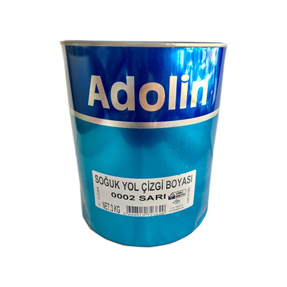 Adolin Soğuk Yol Çizgi Boyası Sarı 3 kg Boyalar & Boyacı Aletleri Fiyatı