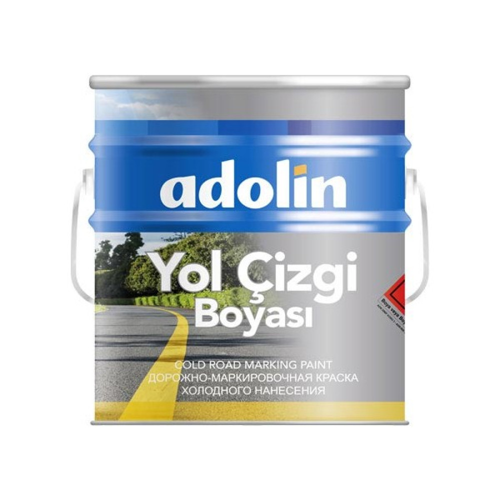 Adolin Yol Çizgi Boyası 0,875 kg Sarı Boya Malzemeleri Fiyatı