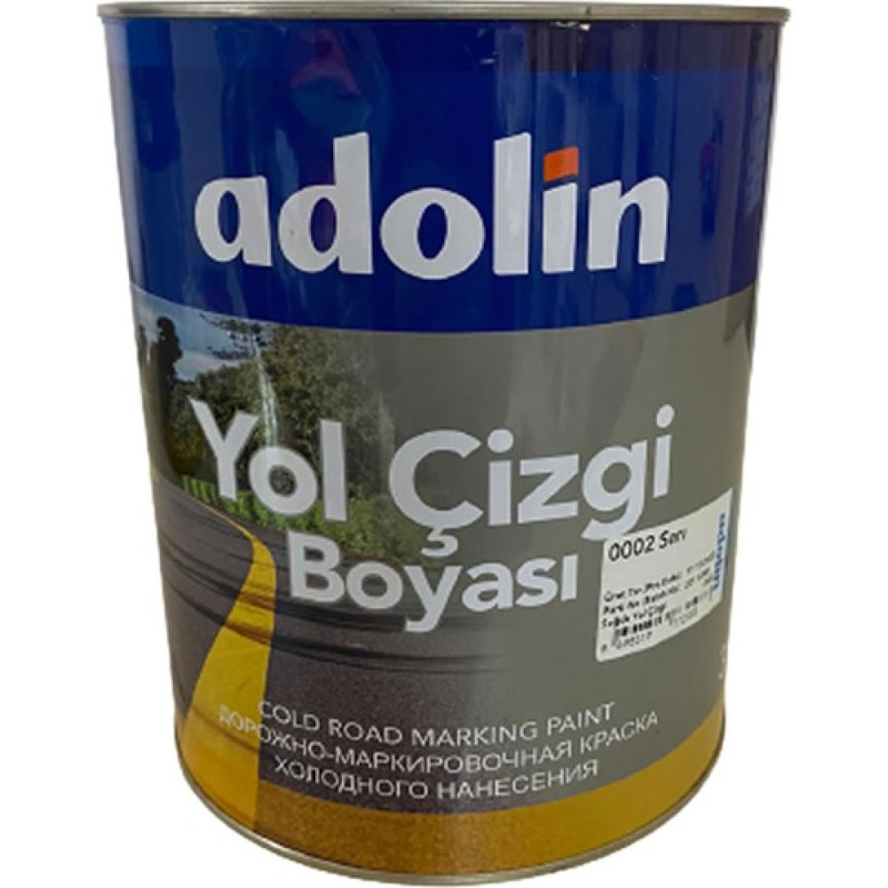 Adolin Yol Çizgi Boyası Sarı 3kg Selülozik Bazlı - 3 kg İç Cephe Duvar Boyası Fiyatı