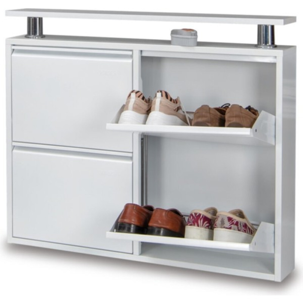 Adore Kaser Metal Beyaz Ayakkabılık 2+2 Ayakkabılık Fiyatı