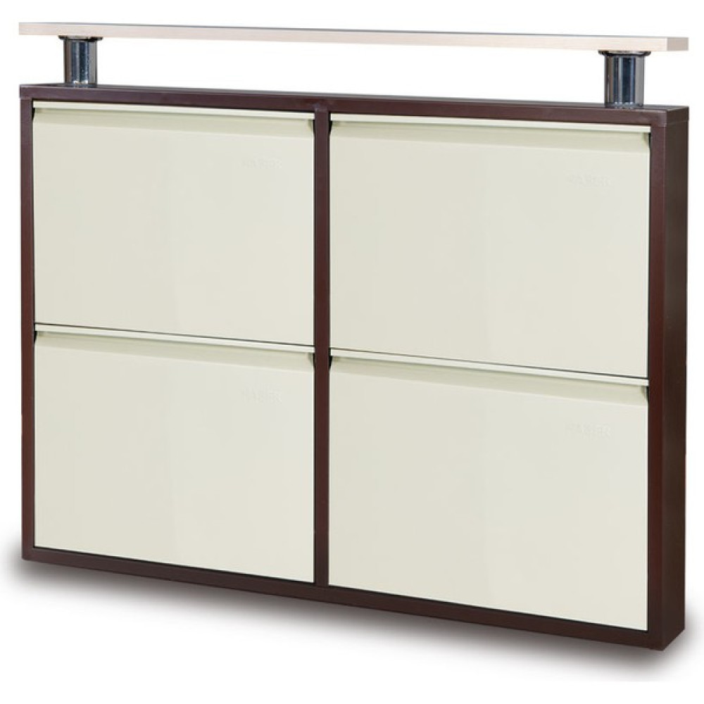 Adore Kaser Metal Krem Kahve Ayakkabılık 2+2 - Kahverengi - Krem Ayakkabılık Fiyatı