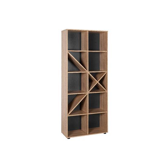 Adore KTP-910-SN-1 10 Raflı Sonoma Dekoratif Kitaplık
