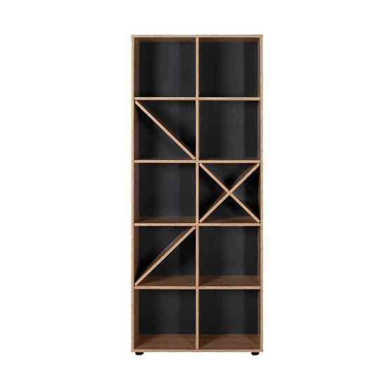 Adore KTP-910-SN-1 10 Raflı Sonoma Dekoratif Kitaplık