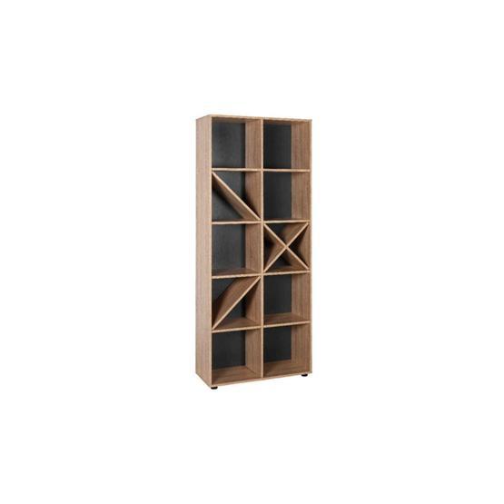 Adore KTP-910-SN-1 10 Raflı Sonoma Dekoratif Kitaplık