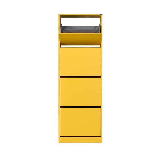Adore Mobilya Flat Duo 4 Katlı Sarı Ayakkabılık Dolabı