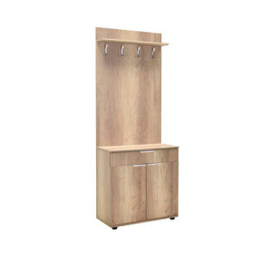 Adore Mobilya Porto 2 Kapaklı Çekmeceli Portmanto Ve Ayakkabılık-açık Ceviz(tori) 73x187x36 Cm (gxyxd) Portmanto Fiyatı