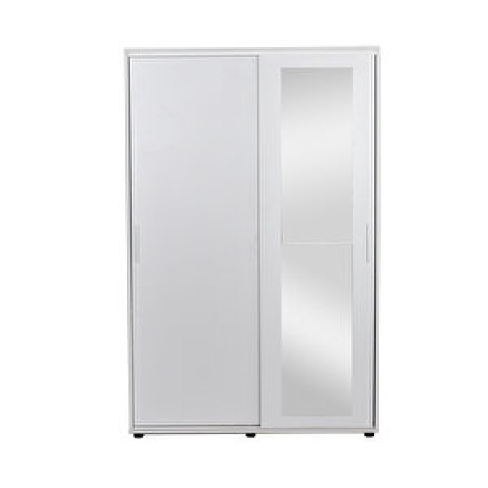 Adore Mobilya Porto Aynalı Sürgülü Portmanto-mat Beyaz 120x187x40 Cm (gxyxd) Portmanto Fiyatı