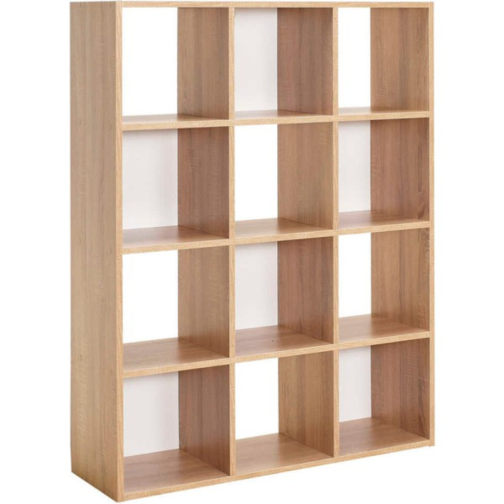adore mobilya Vera 12 Bölmeli Kitaplık-Sonoma 91X121X30 cm (Gxyxd) - Sonoma Kitaplık Fiyatı