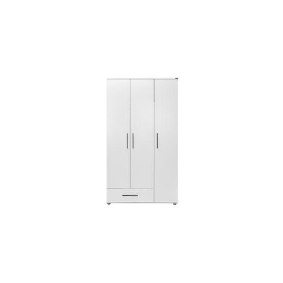 Adore Mobilya White 3 Kapılı 1 Çekmeceli Gardırop