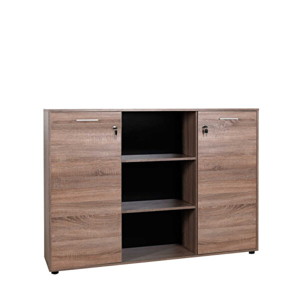 Adore Newyork Nkt-563-Ll-2 Geniş 3 Katlı 2 Kilitli Kapaklı Kitaplık Latte Kitaplık Fiyatı