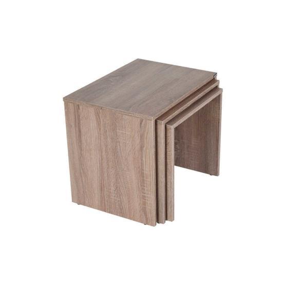 Adore Triple SHP-03-LT-1 Latte Zigon Sehpa
