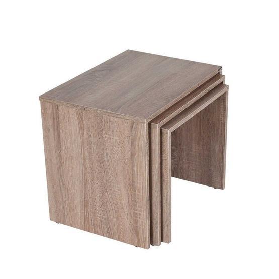 Adore Triple SHP-03-LT-1 Latte Zigon Sehpa