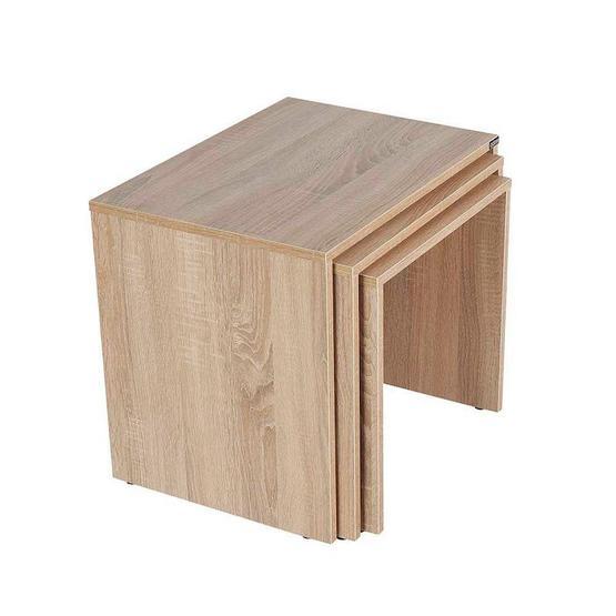 Adore Triple SHP-03-LT-1 Latte Zigon Sehpa