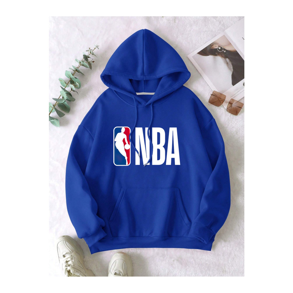 Adrift Unisex Erkek/Kadın BASKET Renkli Özel Baskılı Oversize Kapüşonlu Sweatshirt XL Beden Bayan Sweatshirt Fiyatı