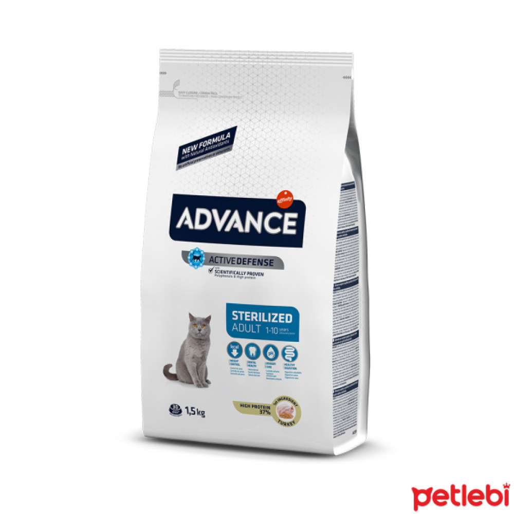 Advance Hindili Kısırlaştırılmış Kedi Maması 1,5kg Evcil Hayvan Ürünleri Fiyatı