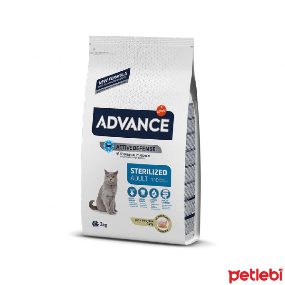 Advance Hindili Kısırlaştırılmış Kedi Maması 3kg Evcil Hayvan Ürünleri Fiyatı